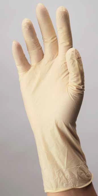 Exam Glove ESTEEM Medium NonSterile Stretch Vinyl Standard Cuff Length Smooth Cream Not Rated, Packaging Type- Box