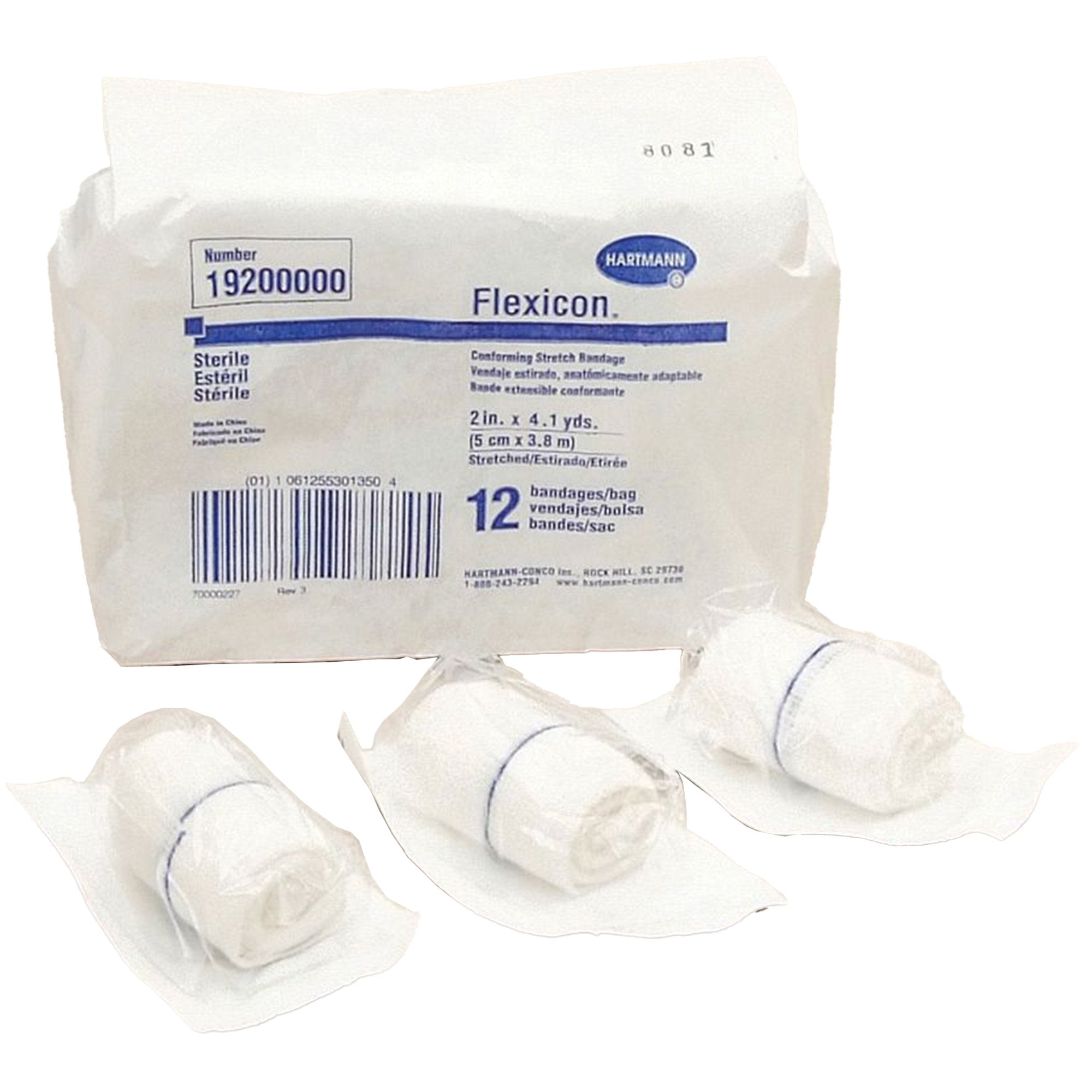 Conforming Bandage Flexicon® 2 Inch X 4-1/10 Yard 1-Ply Sterile 1 per Pack