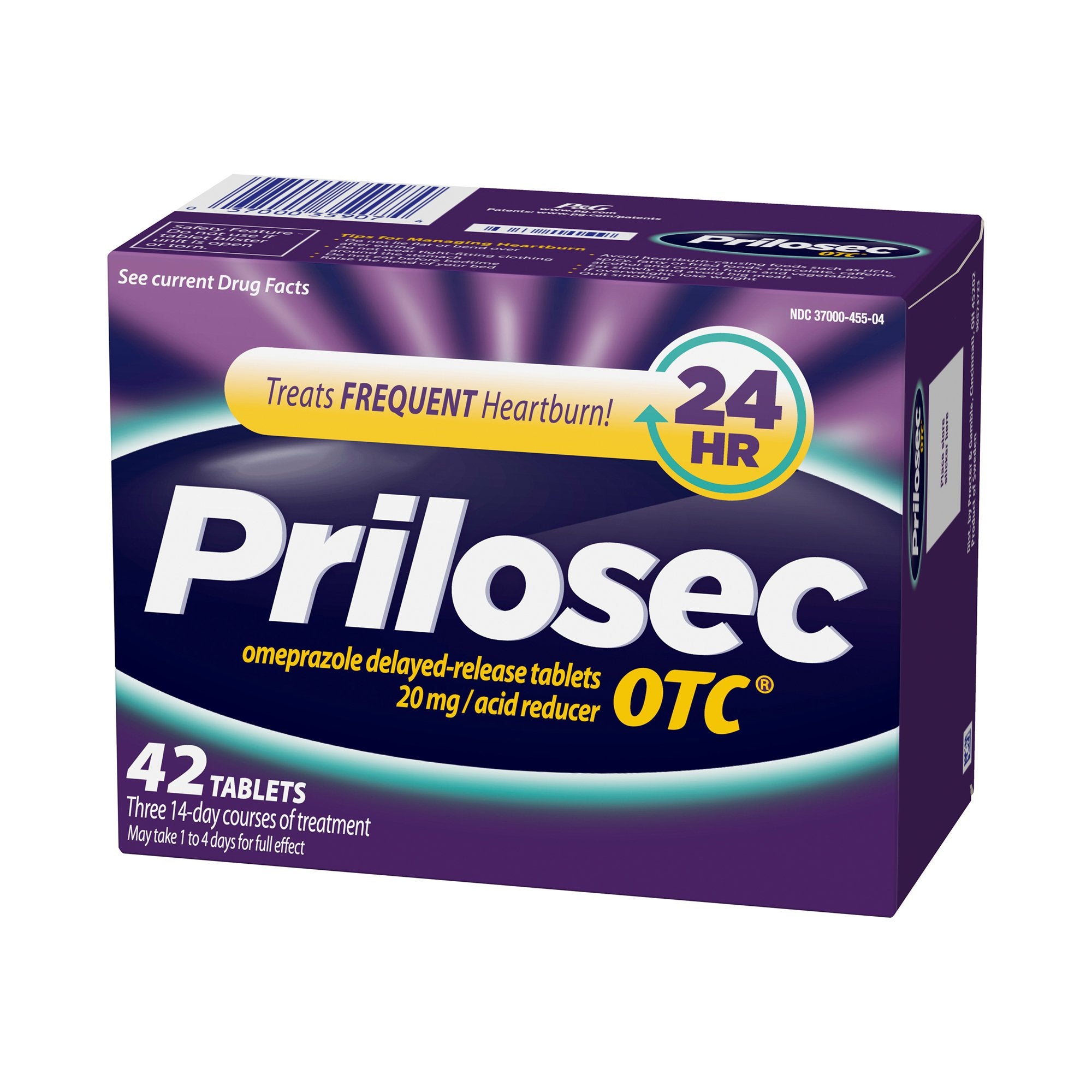 Antacid Prilosec OTC 20 mg Strength Tablet 42 per Box, Packaging Type- Box