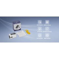 VOCIC AT10 Finger Pulse Oximeter - PR and PI Readings