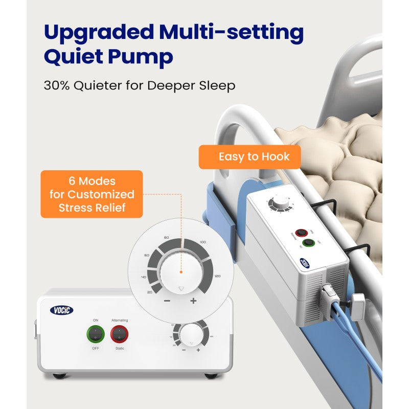 vocic s11va spherical alternating air pressure mattress with pump