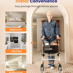 vocic z32 slim foldable indoor rollator