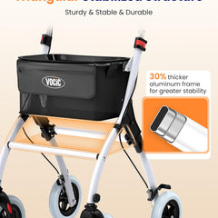 vocic z32 slim foldable indoor rollator