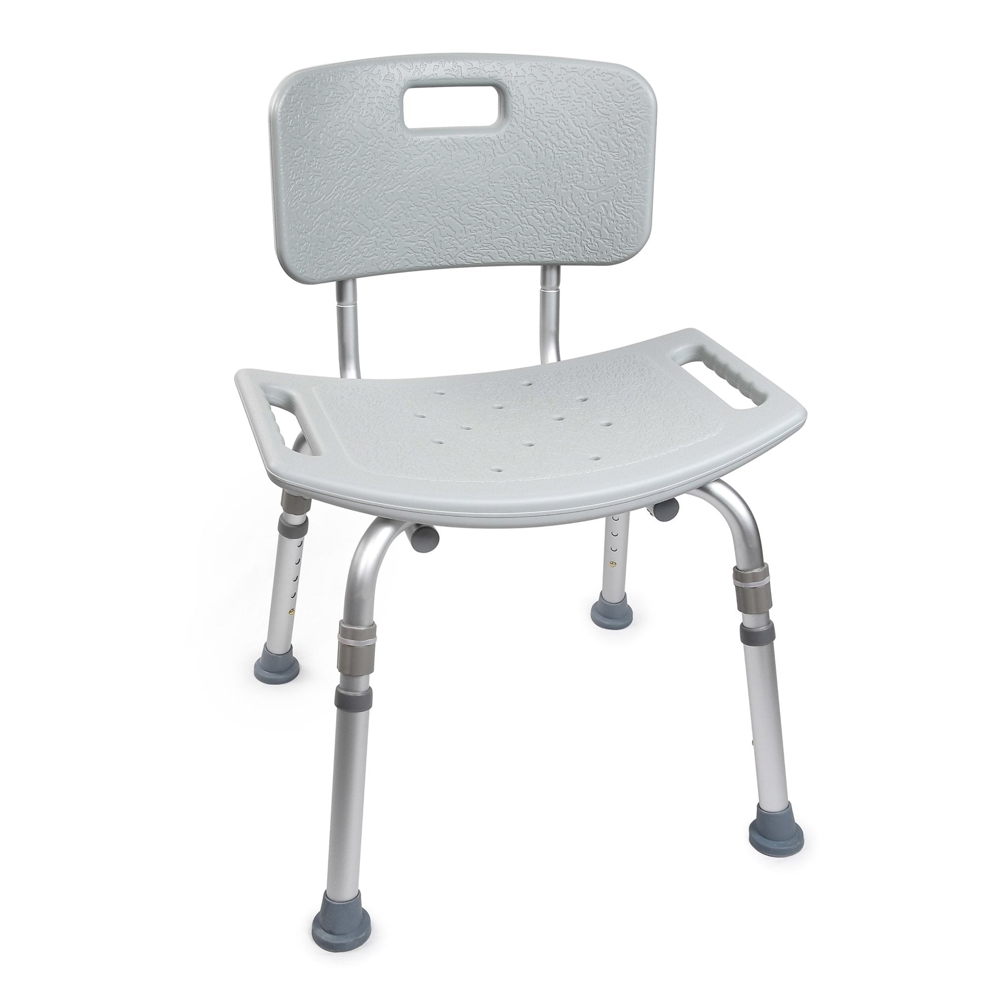 Bath Bench McKesson Without Arms Aluminum Frame Removable Backrest 19-1/4 Inch Seat Width 300 lbs. Weight Capacity, Packaging Type- Each