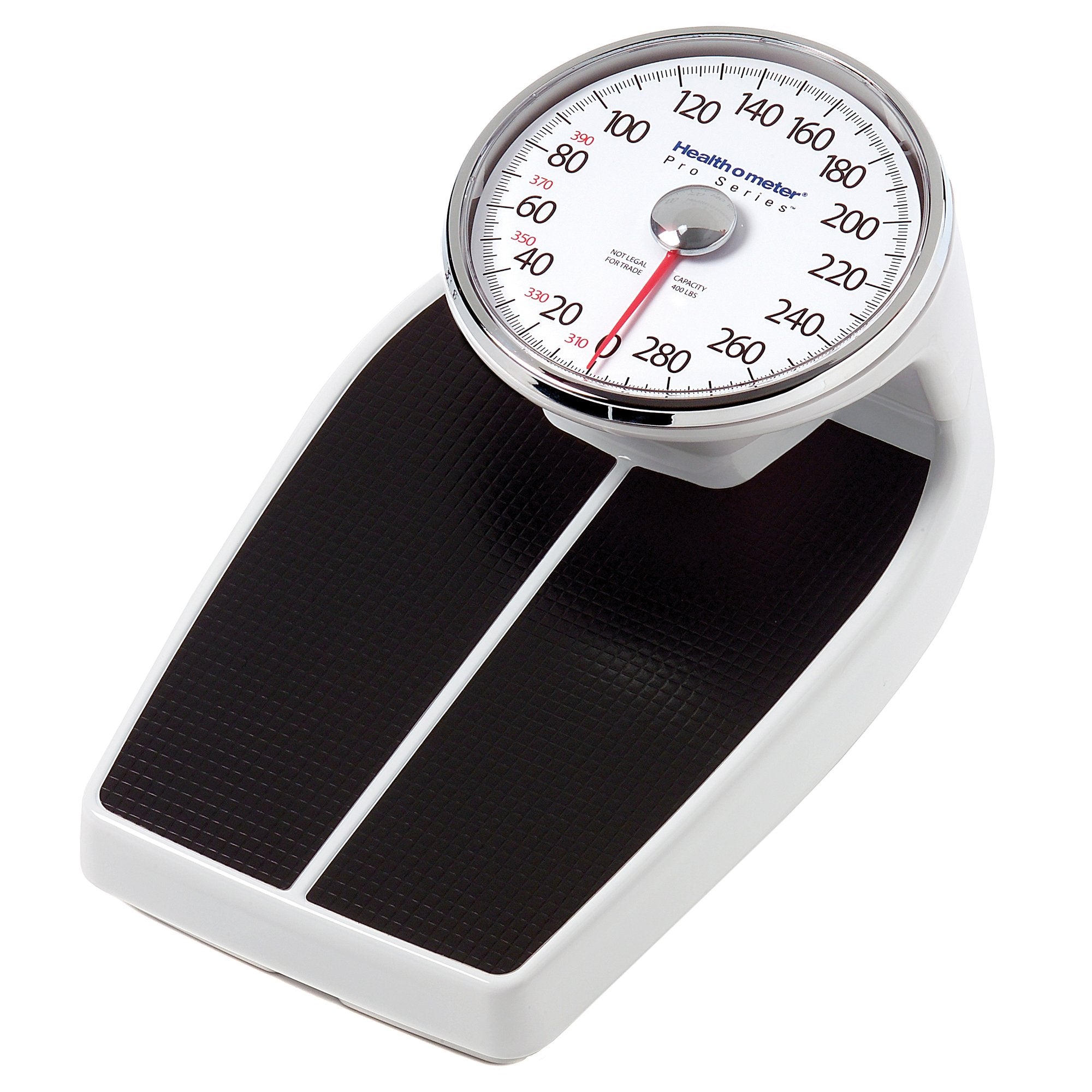 Floor Scale Health O Meter® Dial Display 400 lbs. / 181 kg Capacity Black / White Analog