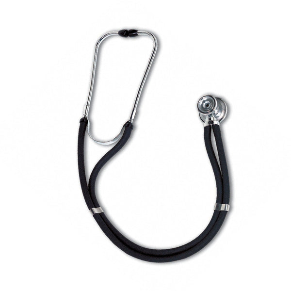 Sprague Stethoscope W.A. Baum Black 2 Tube 30 Inch Tube Double Sided Chestpiece