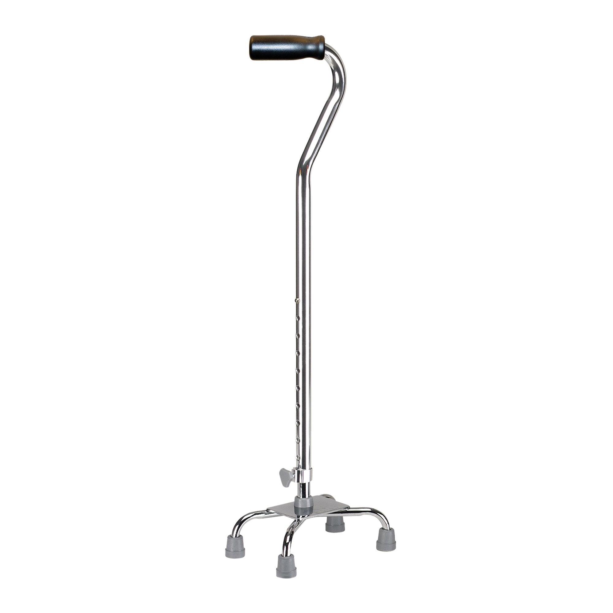 Small Base Quad Cane drive™ Aluminum 30 to 39 Inch Height Chrome