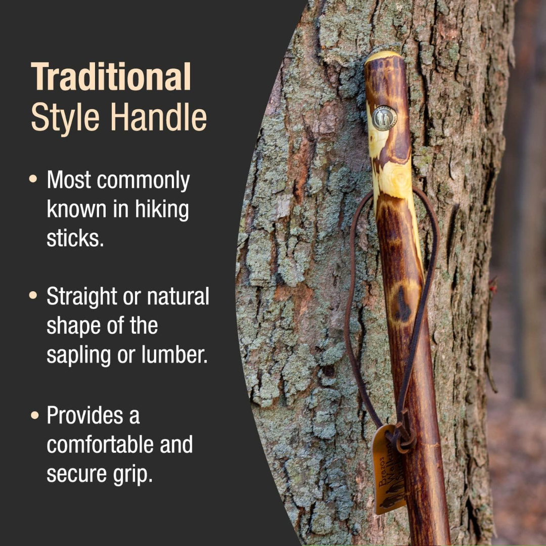 walking stick brazos™ free form wood 55 inch height hawthorn