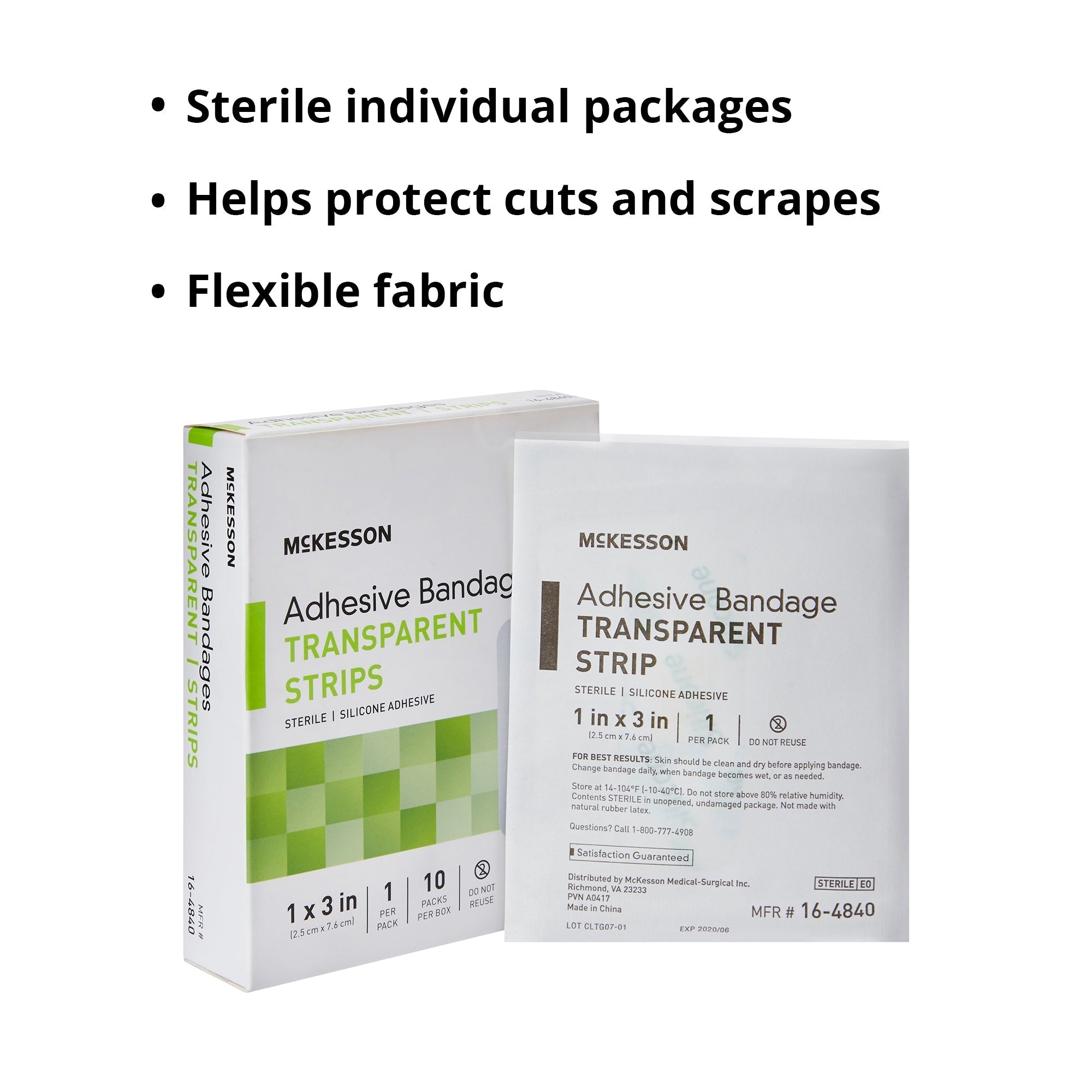 waterproof adhesive strip mckesson 1 x 3 inch silicone rectangle sheer sterile