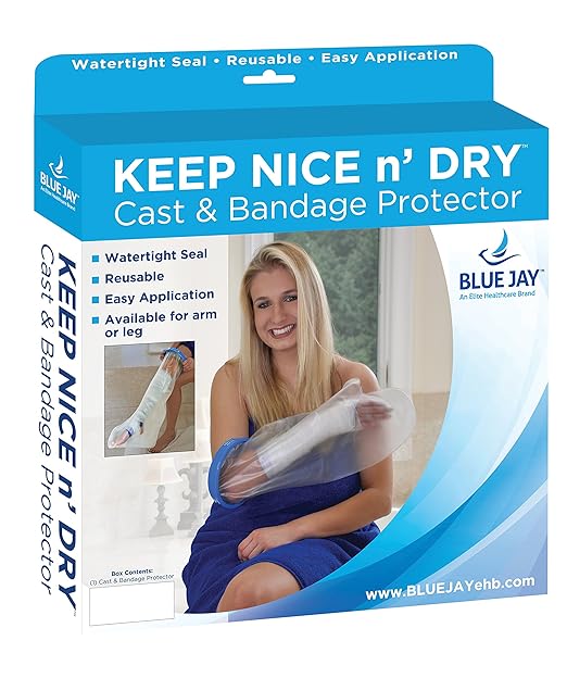 waterproof cast bandage protector adult wide short arm