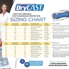 Waterproof Cast Covers Adult Short Leg
