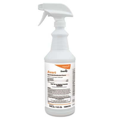 Diversey Avert Surface Disinfectant Cleaner Pump Spray Liquid 32 oz. Bottle Chlorine Scent NonSterile, Packaging Type- Case