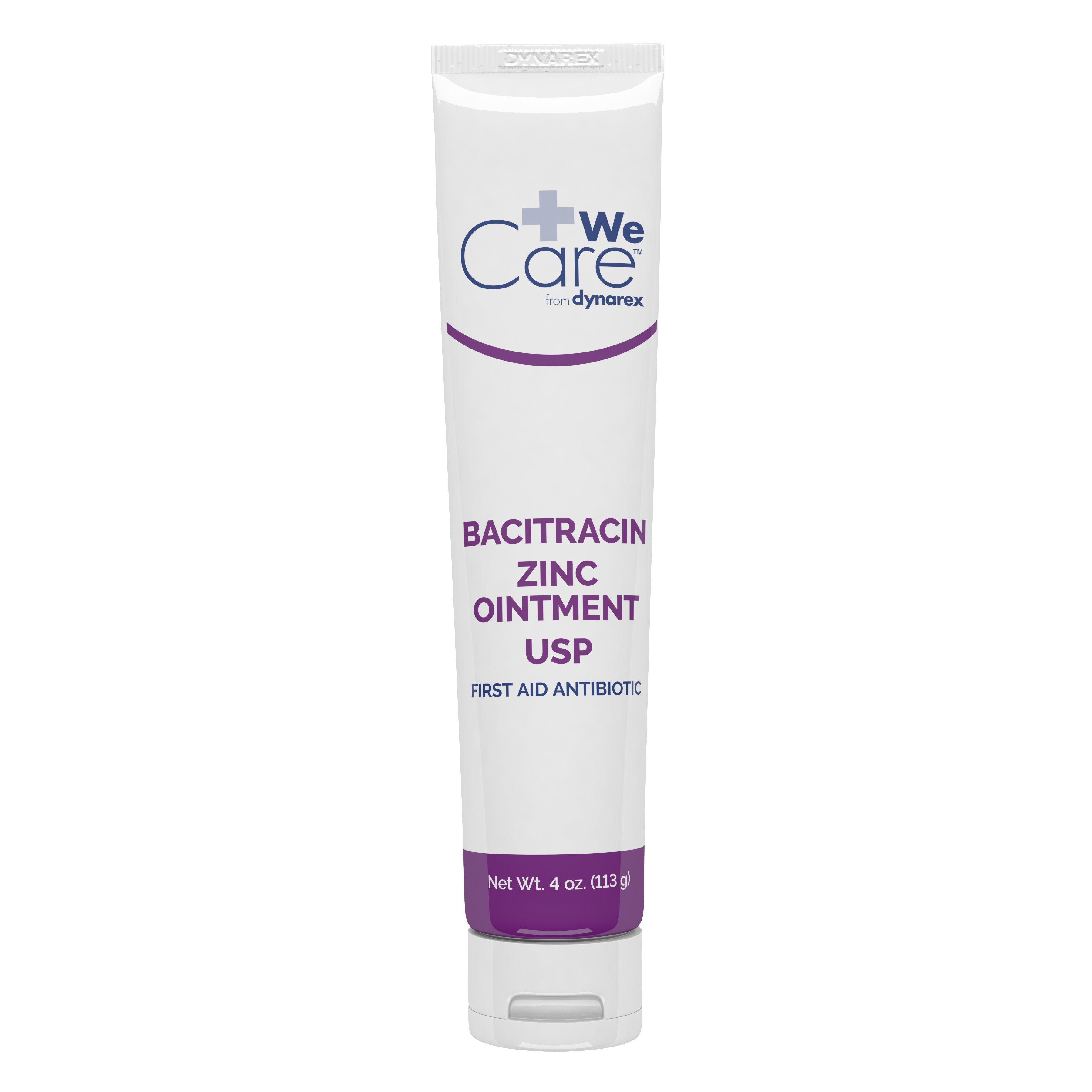 First Aid Antibiotic Bacitracin Zinc WeCare Ointment 4 oz. Tube