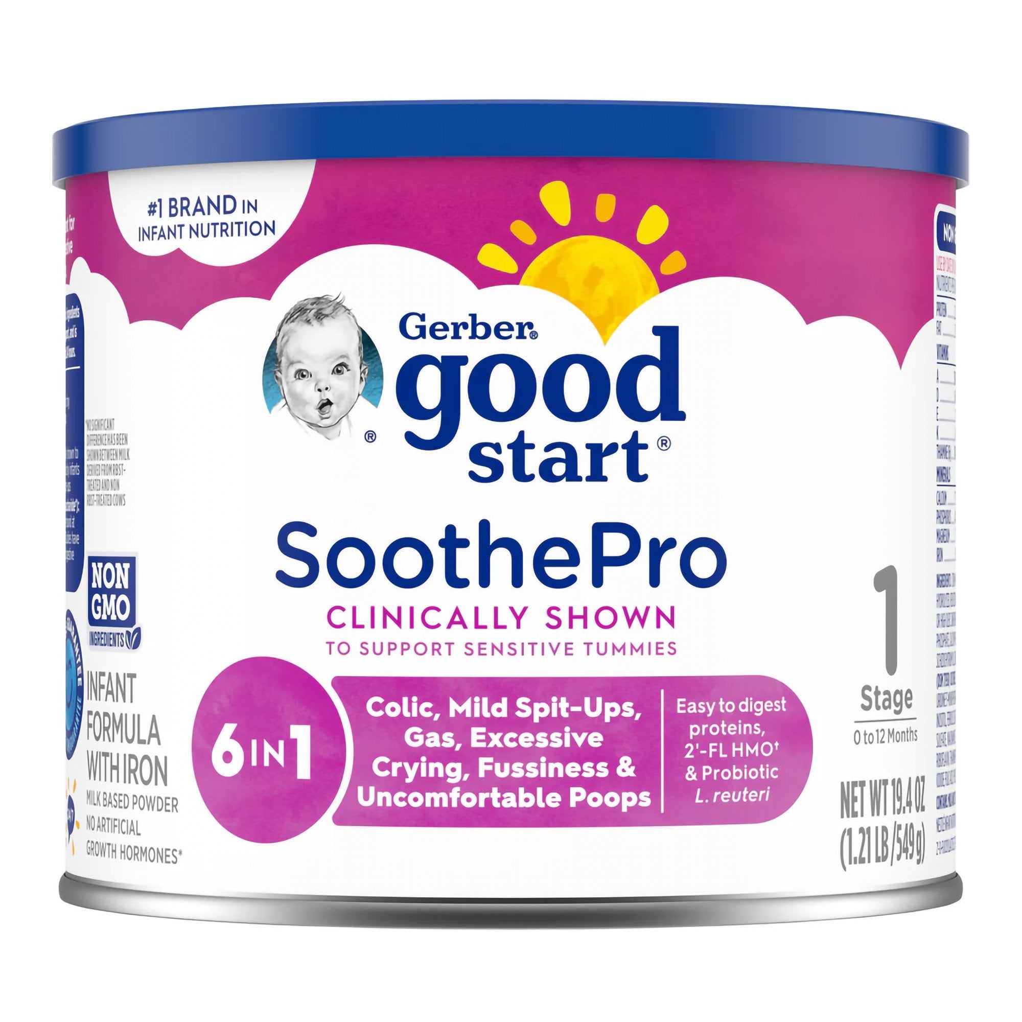 Infant Formula Gerber® Good Start® SoothePro Unflavored 19.4 oz. Can Powder Iron