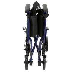 Drive Medical Lightweight Transport Wheelchair Blue 19in