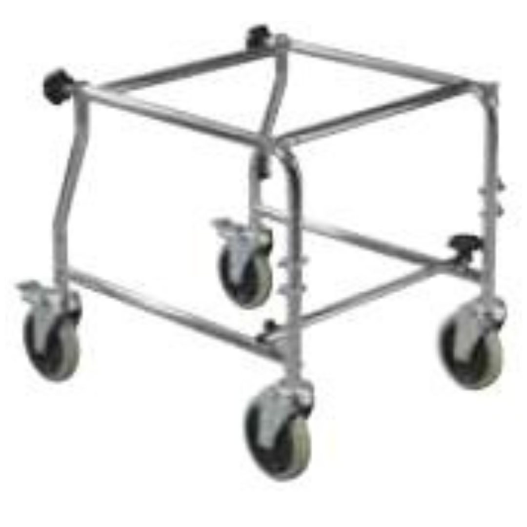 wheelchair transport with comm open drop arm assembled