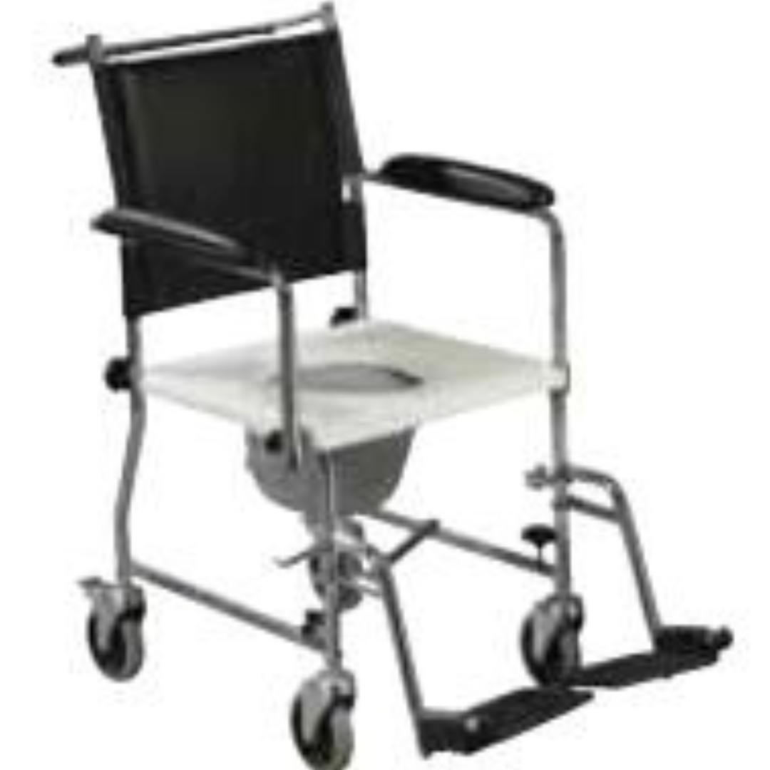 wheelchair transport with comm open drop arm assembled