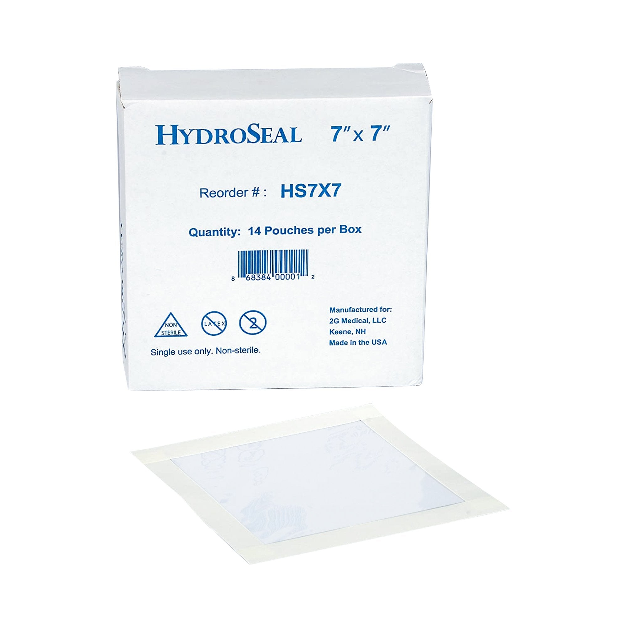 IV Site Barrier Protector HydroSeal 7 X 7 Inch, Packaging Type- Box