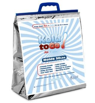 Thermal Bag Kold-To-Go 7-1/2 X 13 X 14 Inch Plastic Silver Snap Closure, Packaging Type- Case