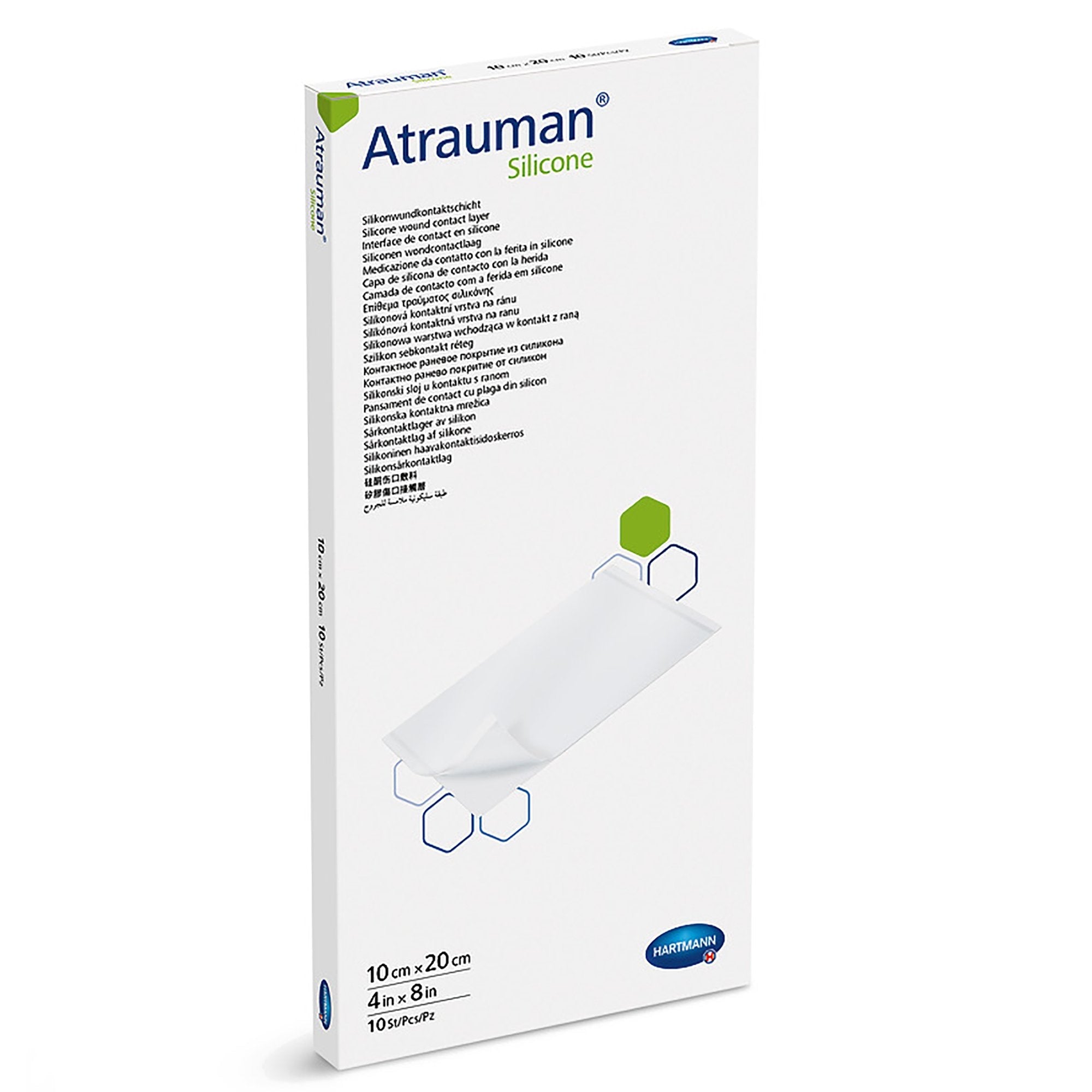 Wound Contact Layer Dressing Atrauman Silicone 4 X 8 Inch Sterile