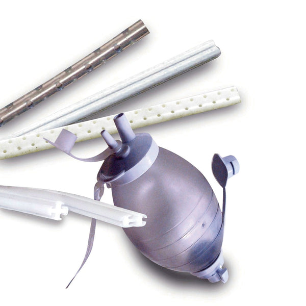 Wound Drain Tube S Vac Round Hubless Type With Trocar 4 Channel Type 15 Fr. Size Sterile