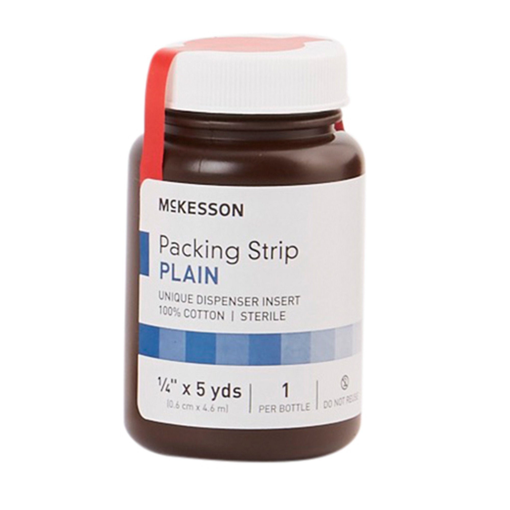 Wound Packing Strip McKesson Non Impregnated 1/4 Inch X 5 Yard Sterile Plain