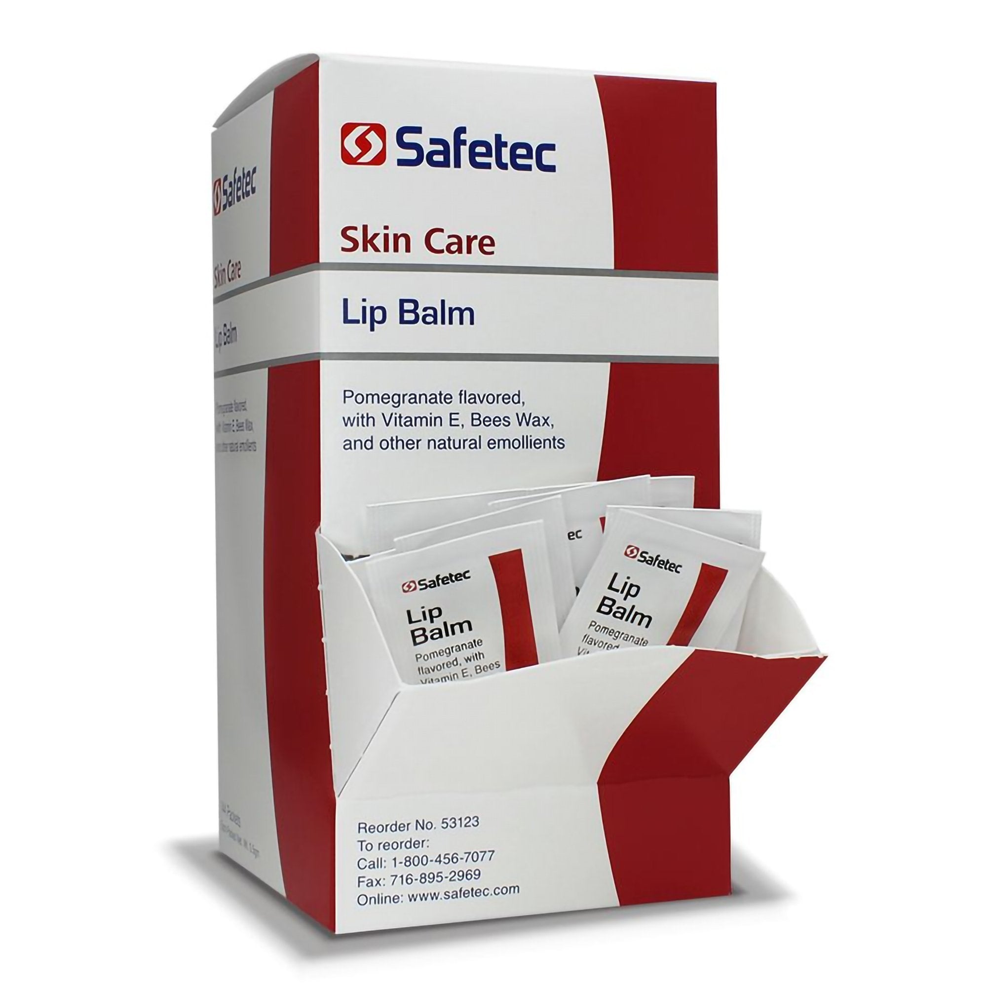 Lip Balm Safetec 0.5 Gram Individual Packet, Packaging Type- Box