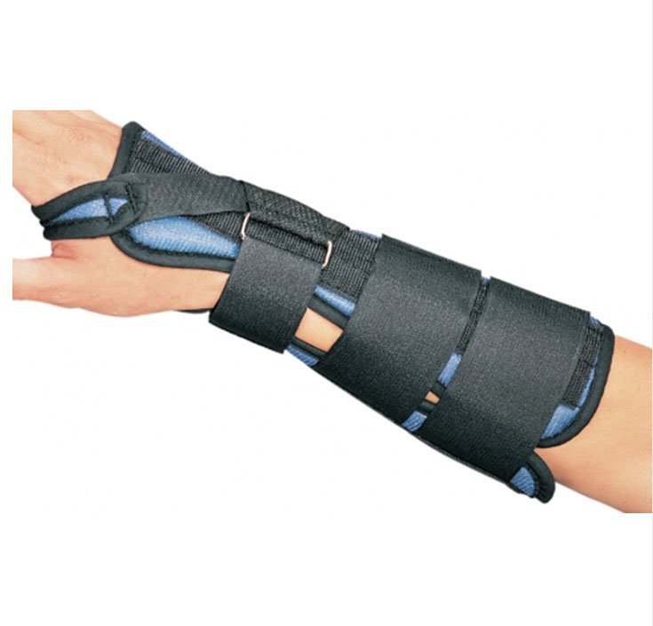 Wrist Brace ProCare Aluminum / Foam / Tricot Left Hand Black Large