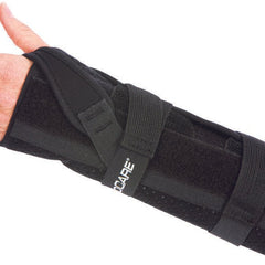 Wrist / Forearm Brace ProCare Quick Fit Aluminum / Foam / Nylon Left Hand Black One Size Fits Most