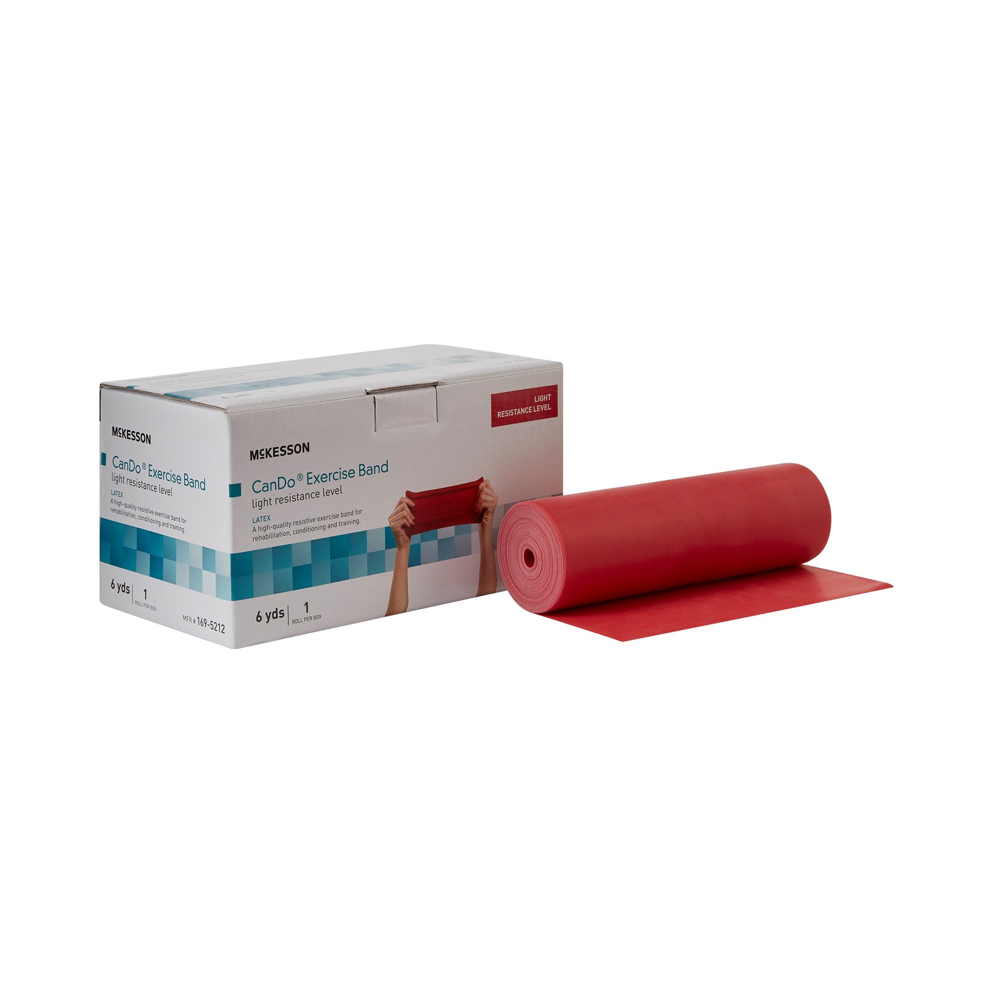 Exercise Resistance Band McKesson CanDo Red 5 Inch X 6 Yard Light Resistance, Packaging Type- Each