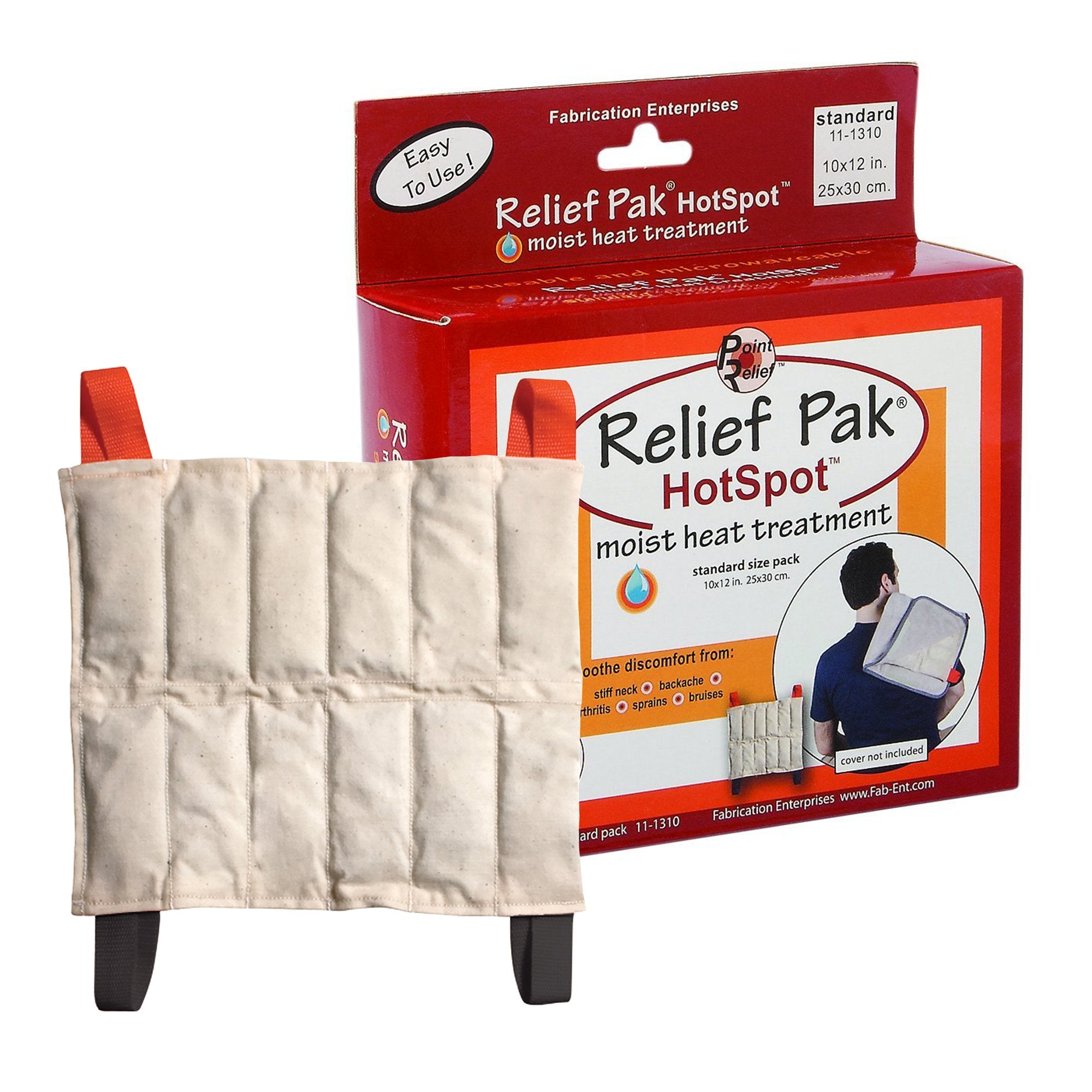 Moist Heat Therapy Pad Relief Pak® HotSpot® General Purpose Standard Size Fabric Reusable