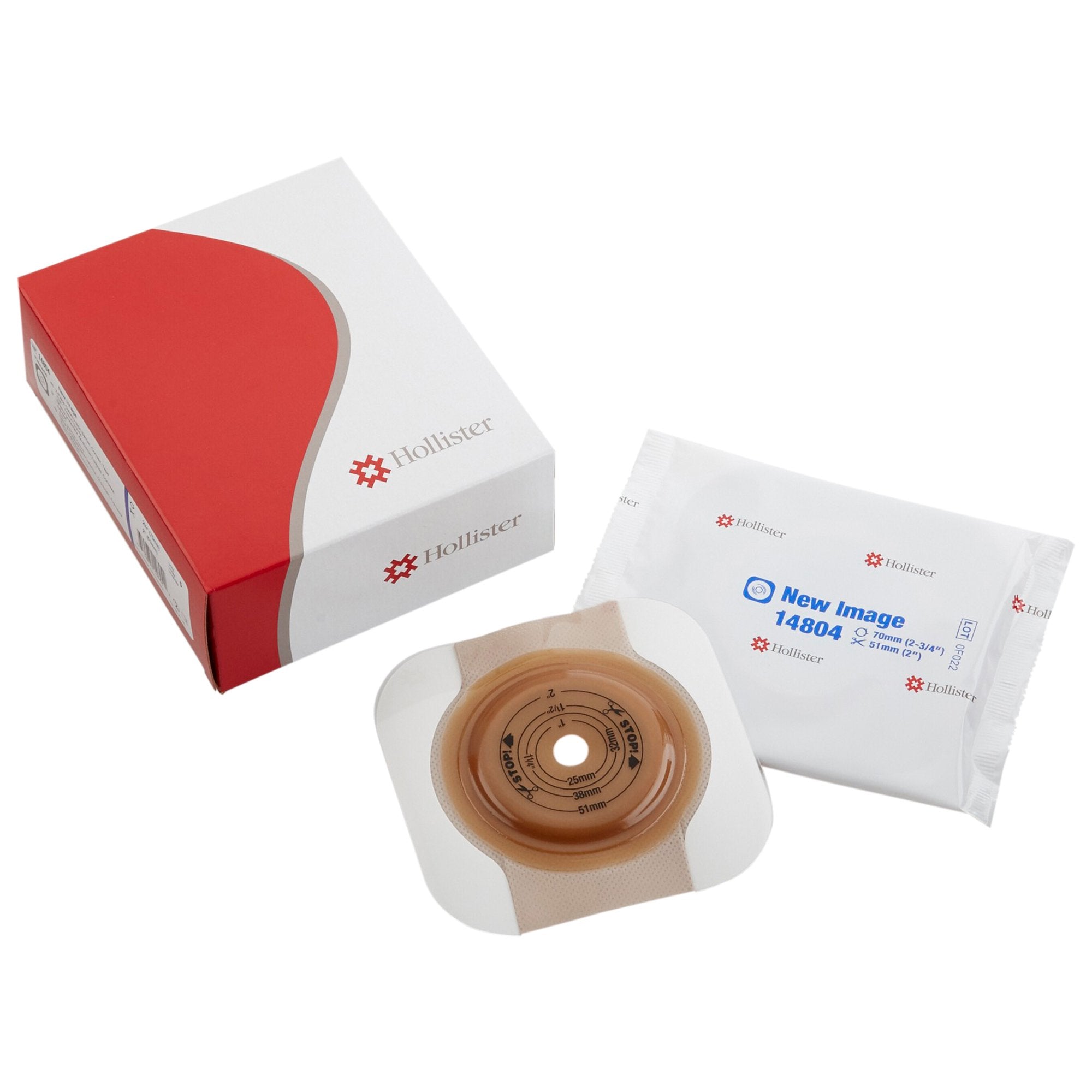 Ostomy Barrier FlexTend Trim to Fit, Extended Wear Adhesive Tape 70 mm Flange Blue Code System Hydrocolloid Up to 2 Inch Opening, Packaging Type- Box