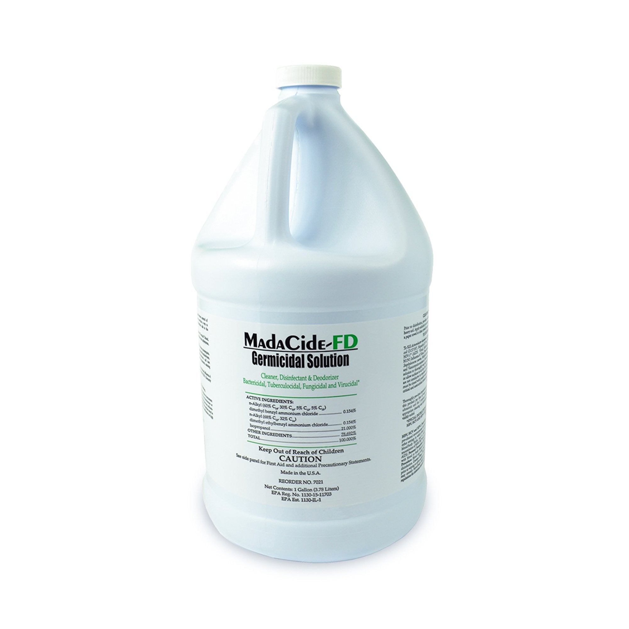 MadaCide-FD Surface Disinfectant Cleaner Germicidal Manual Pour Liquid 1 gal. Jug Alcohol Scent NonSterile, Packaging Type- Case