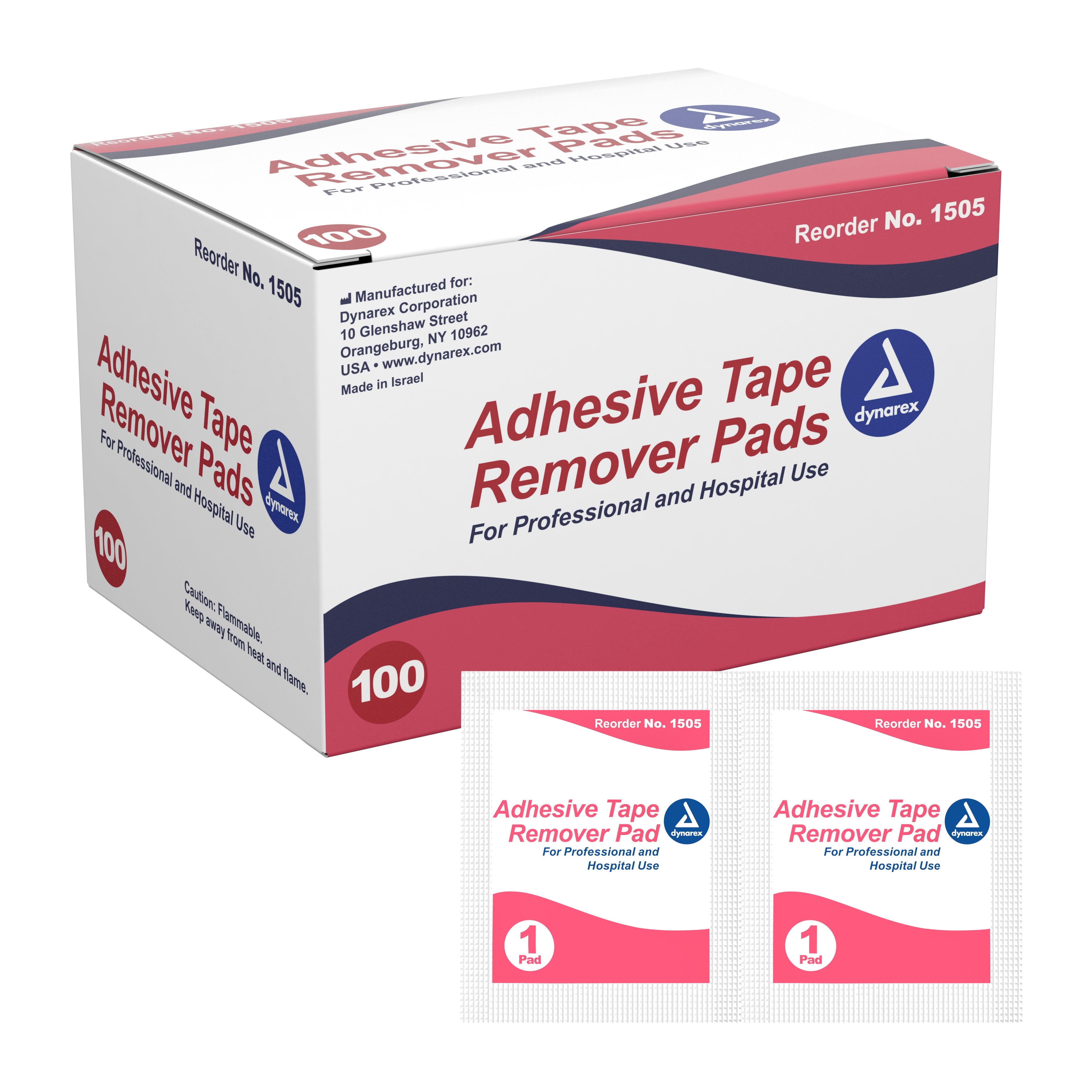 Adhesive Remover Pad 100 per Pack, Packaging Type- Box