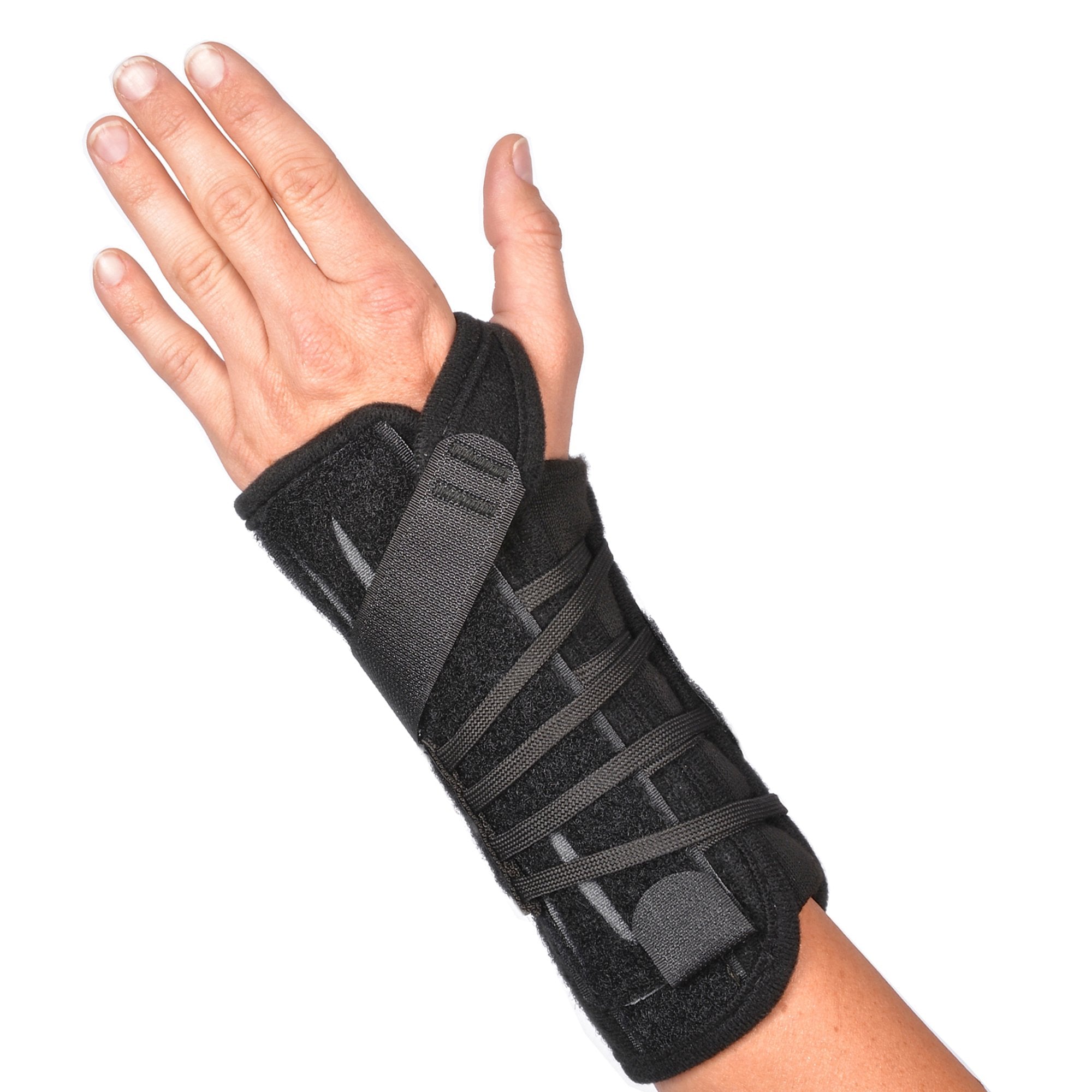 Wrist Brace Titan Wrist Aluminum / Nylon Left Hand Black Regular