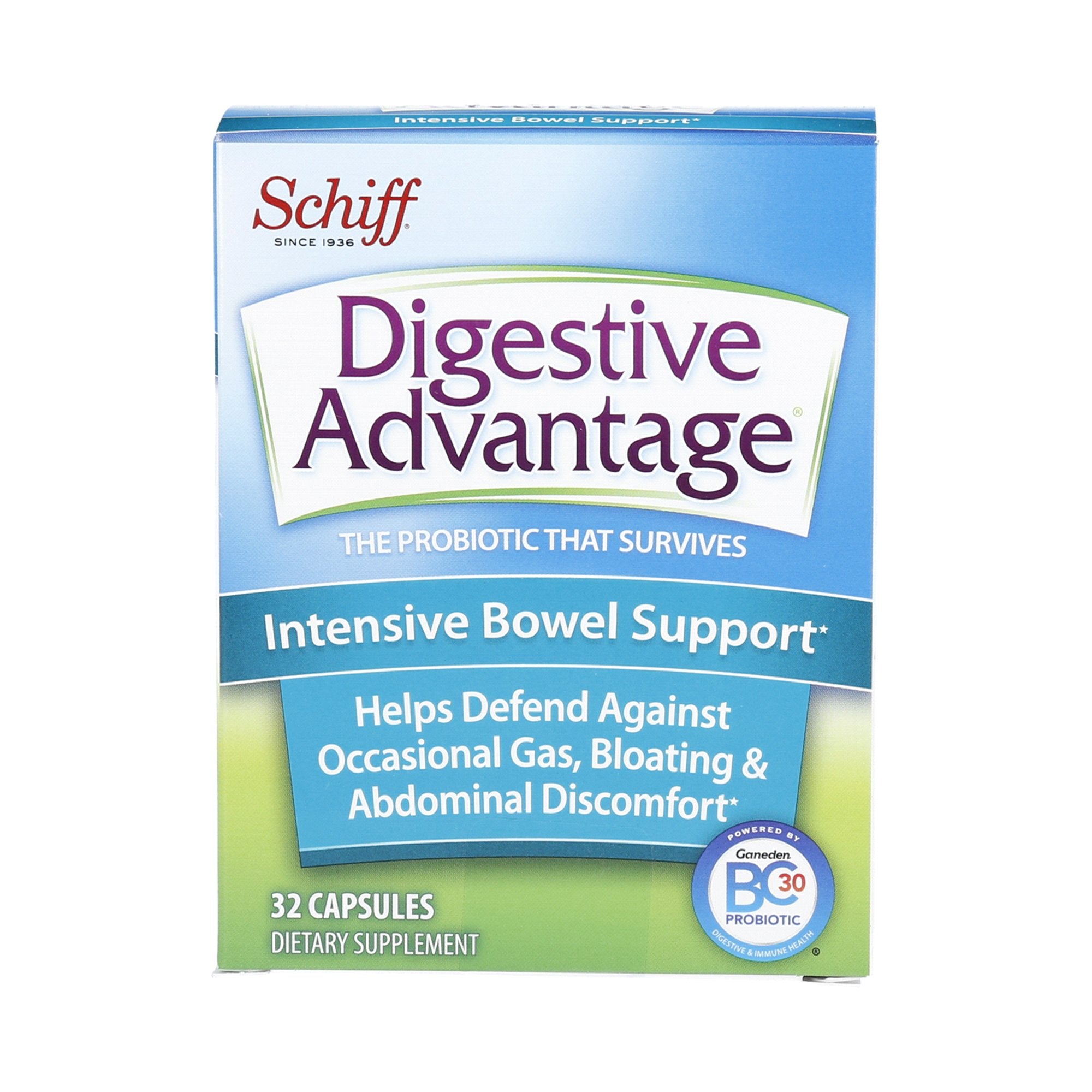 Probiotic Dietary Supplement Digestive Advantage® 32 per Box Capsule