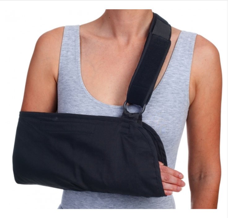 Arm Sling with Padded Strap Procare® O-Ring / Hook and Loop Strap Closure One Size Fits Most