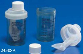 Stool Specimen Container Precision 2 X 3-1/2 Inch Screw Cap with Sampling Device NonSterile, Packaging Type- Case