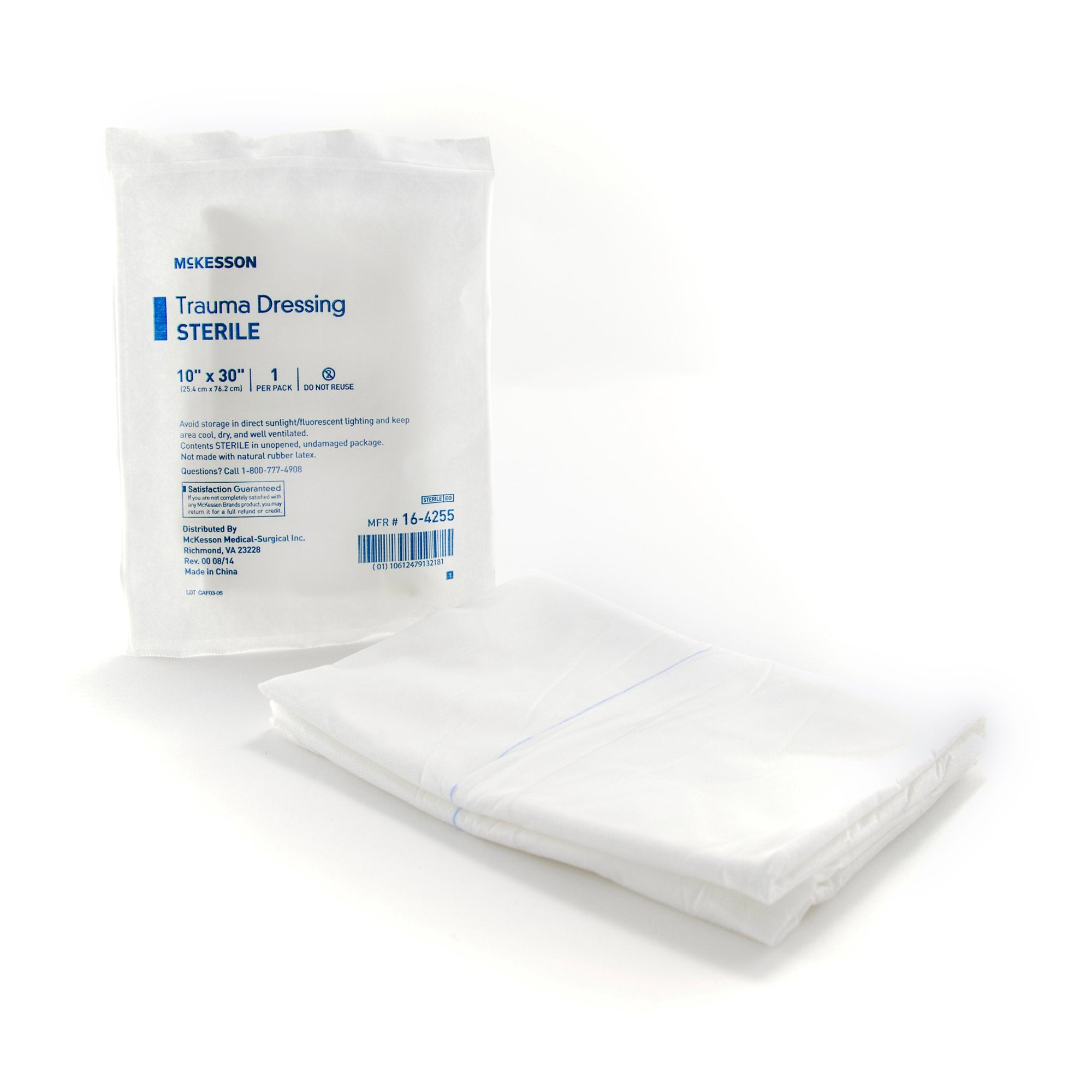 Trauma Dressing McKesson 10 X 30 Inch Sterile 1 per Pack, Packaging Type- Case