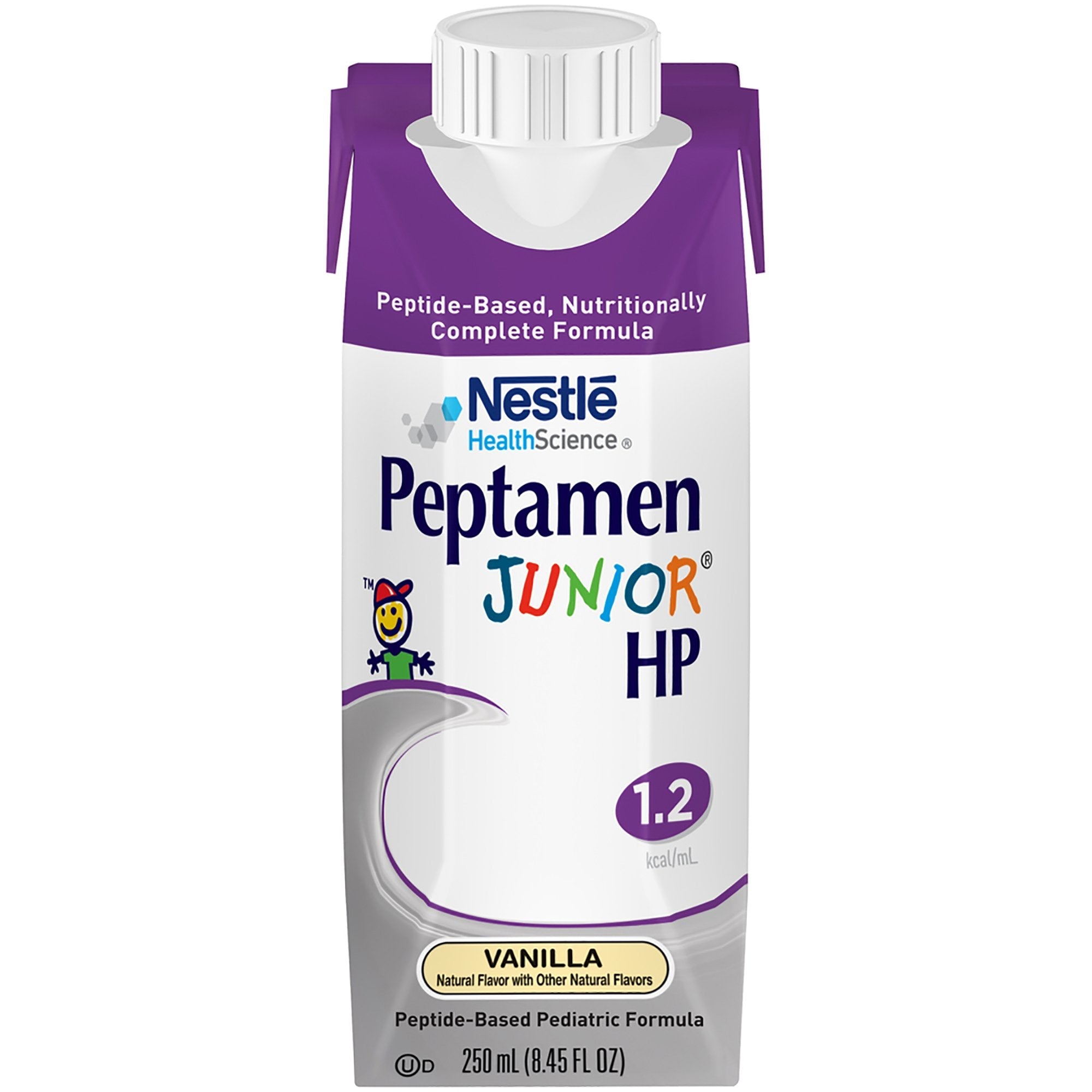 Pediatric Oral Supplement Peptamen Junior HP Vanilla Flavor 8.45 oz. Carton Liquid Protein Impaired GI Function