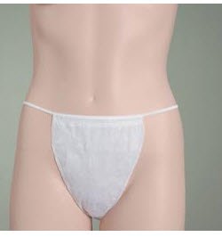 Bikini Panty One-Dees White One Size Fits Most Disposable, Packaging Type- Case