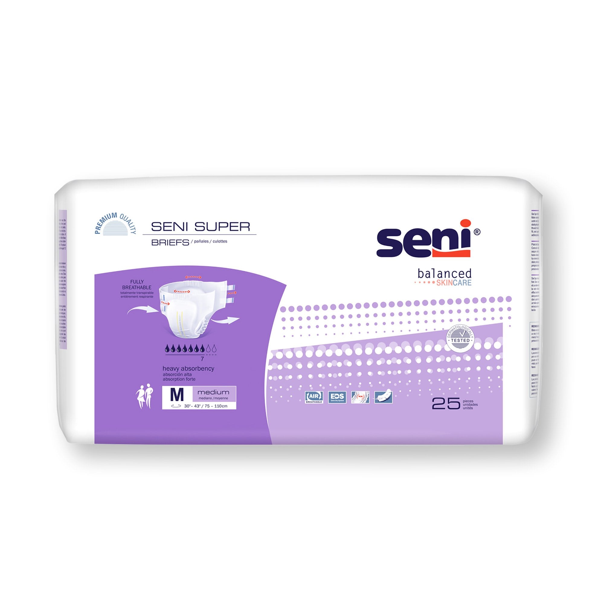 Unisex Adult Incontinence Brief Seni Super Medium Disposable Heavy Absorbency, Packaging Type- Case