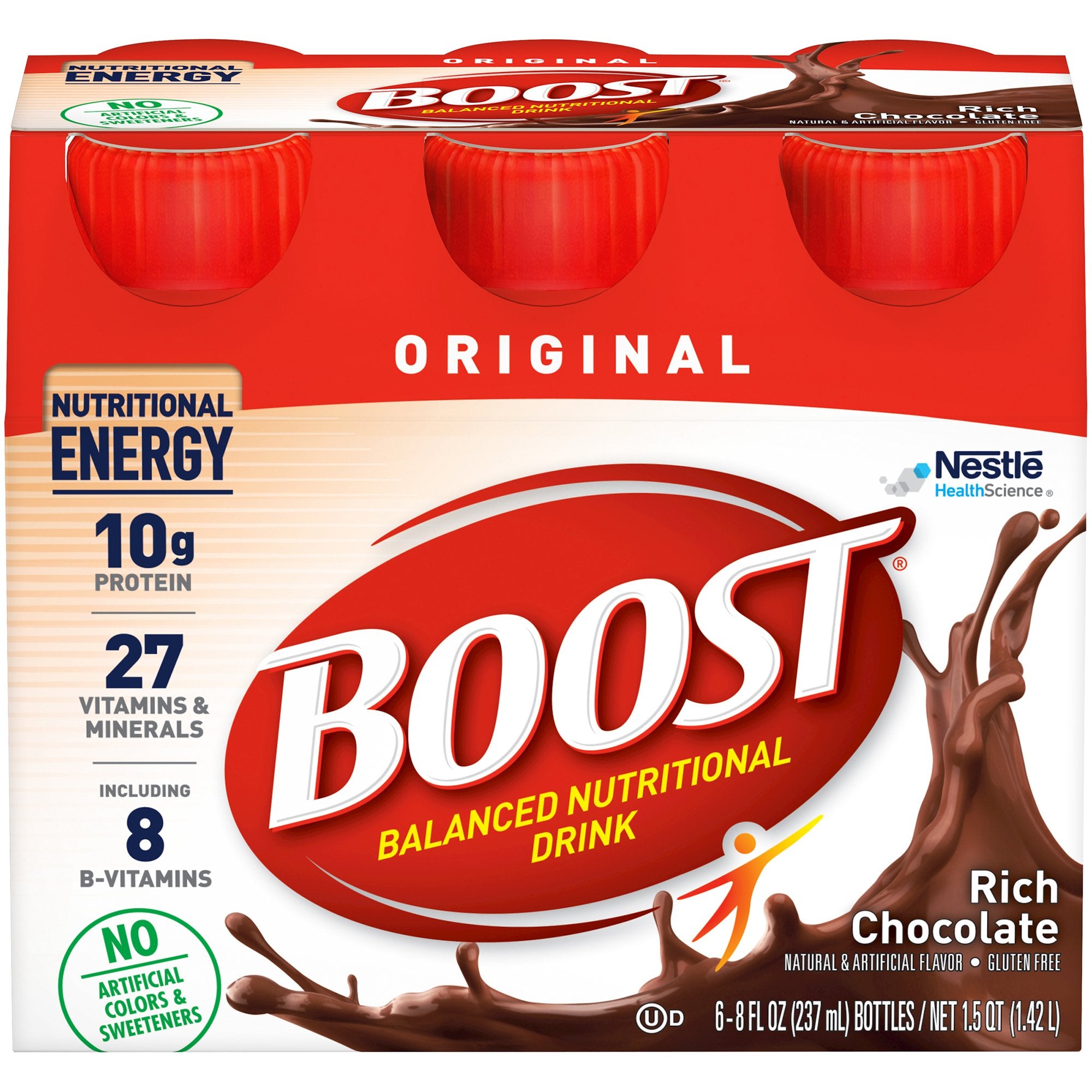 Oral Supplement Boost® Original Rich Chocolate Flavor Liquid 8 oz. Bottle