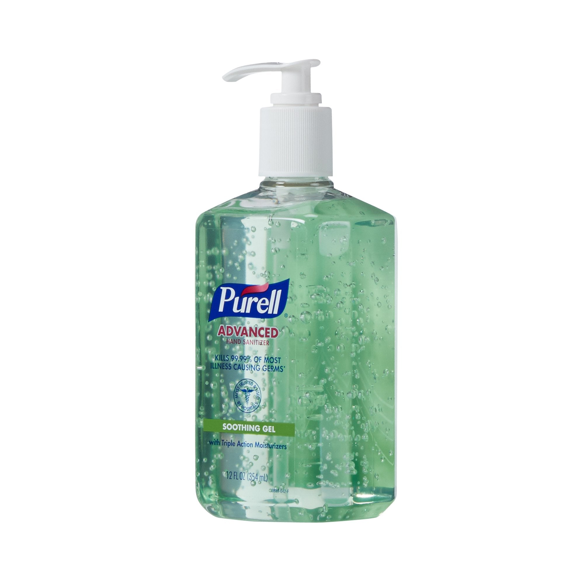 Hand Sanitizer with Aloe Purell Advanced 12 oz. Ethyl Alcohol Gel Pump Bottle, Packaging Type- Case