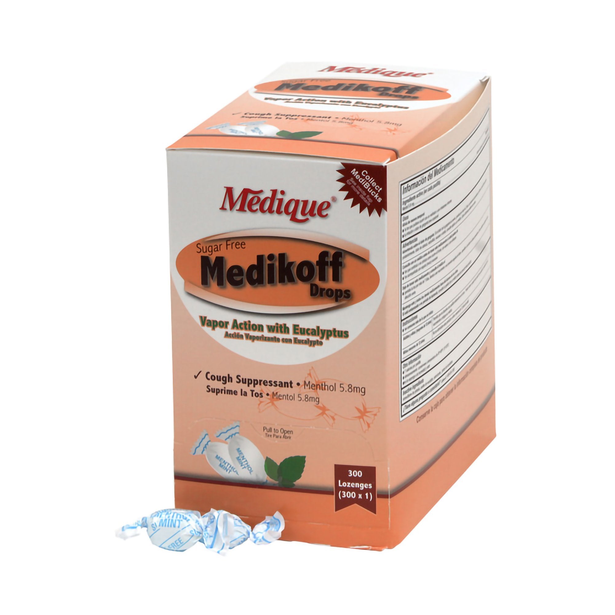 Cold and Cough Relief Medikoff 6.1 mg Strength Lozenge 300 per Box, Packaging Type- Box