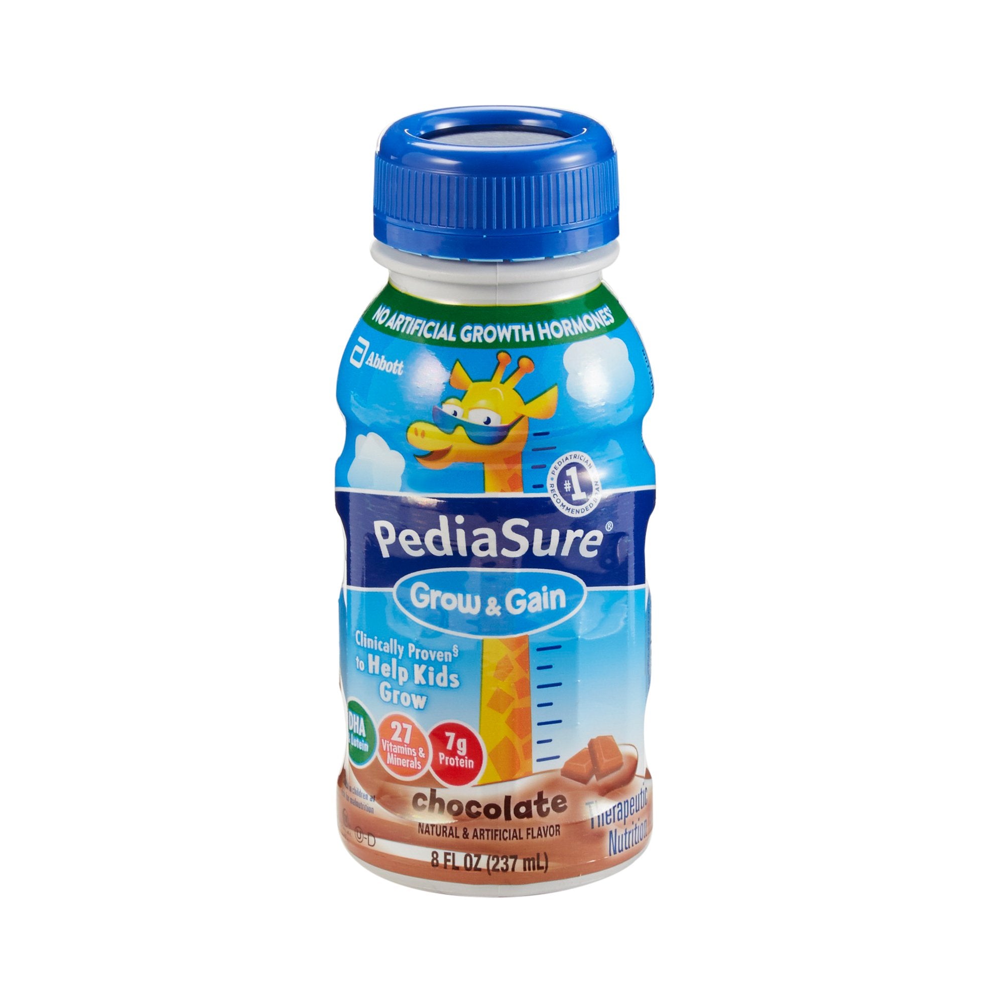 Pediatric Oral Supplement PediaSure Grow & Gain Shake Milk Chocolate Flavor 8 oz. Bottle Liquid Calories, Packaging Type- Case