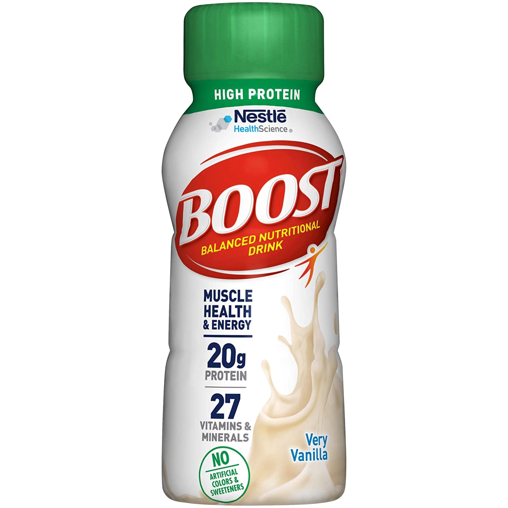 Oral Supplement Boost High Protein Very Vanilla Flavor Liquid 8 oz. Bottle, Packaging Type- Case