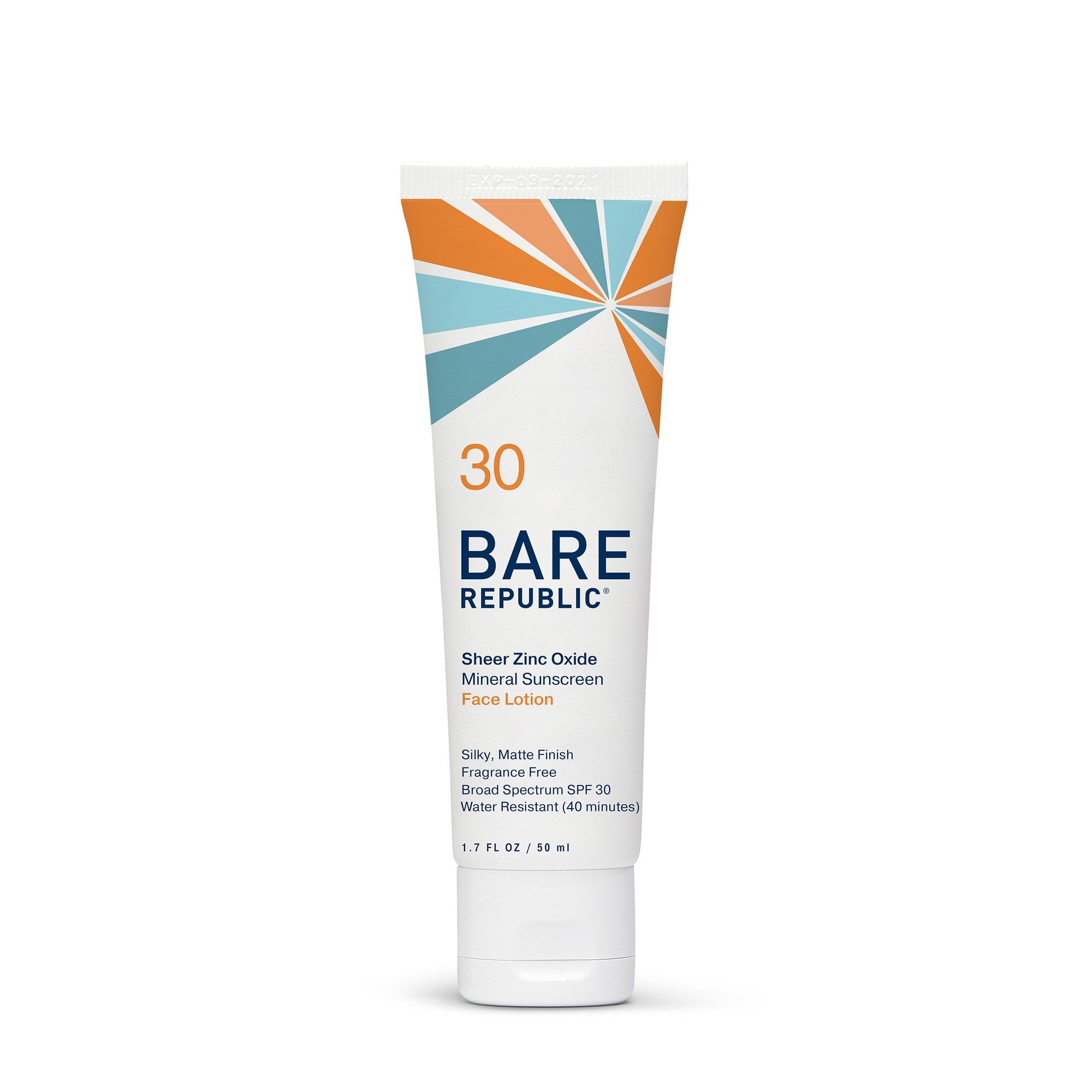 Sunscreen BARE Republic® Mineral Untinted Face SPF 30 Lotion 1.7 oz. Tube