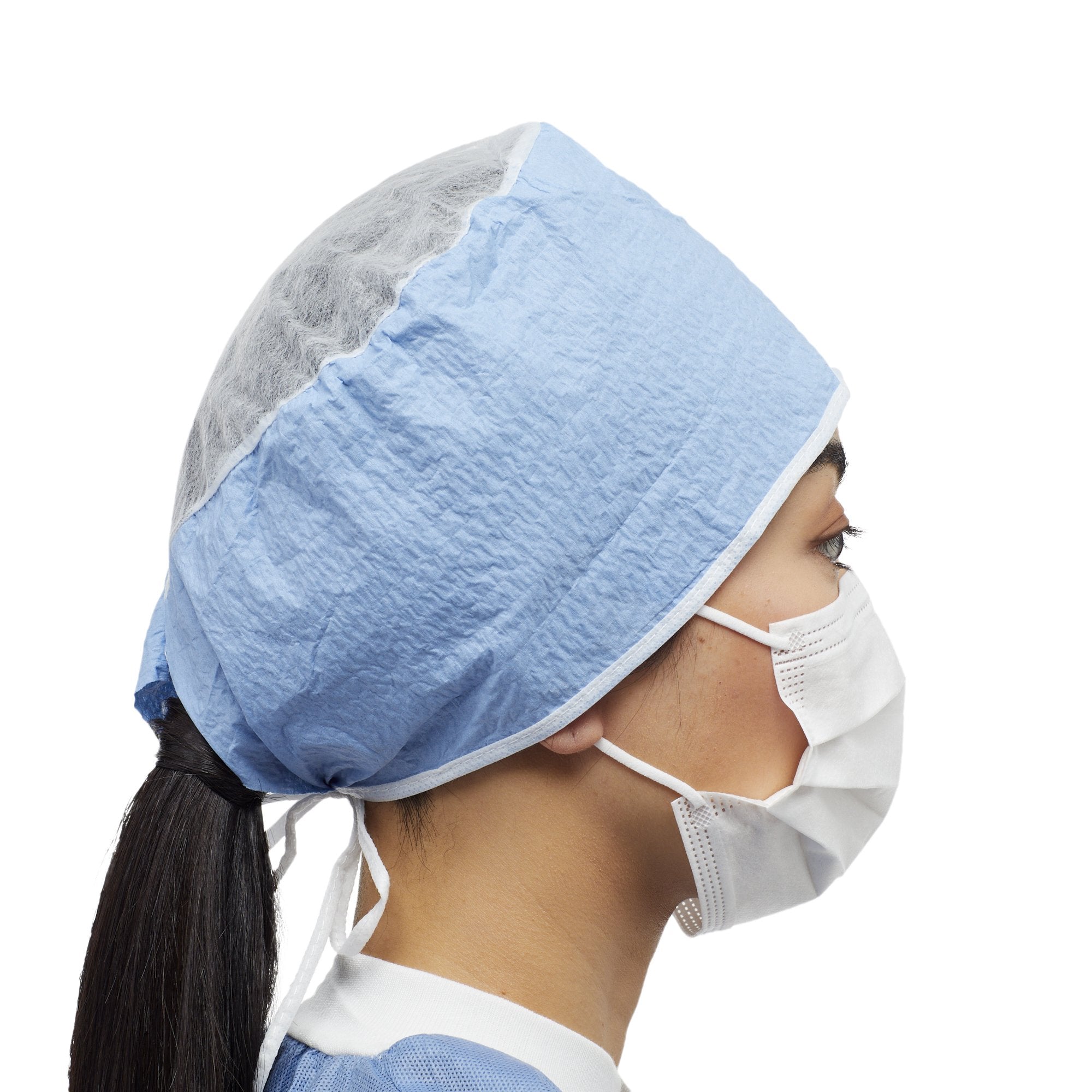 Surgeon Cap McKesson One Size Fits Most Blue Tie Closure, Packaging Type- Case