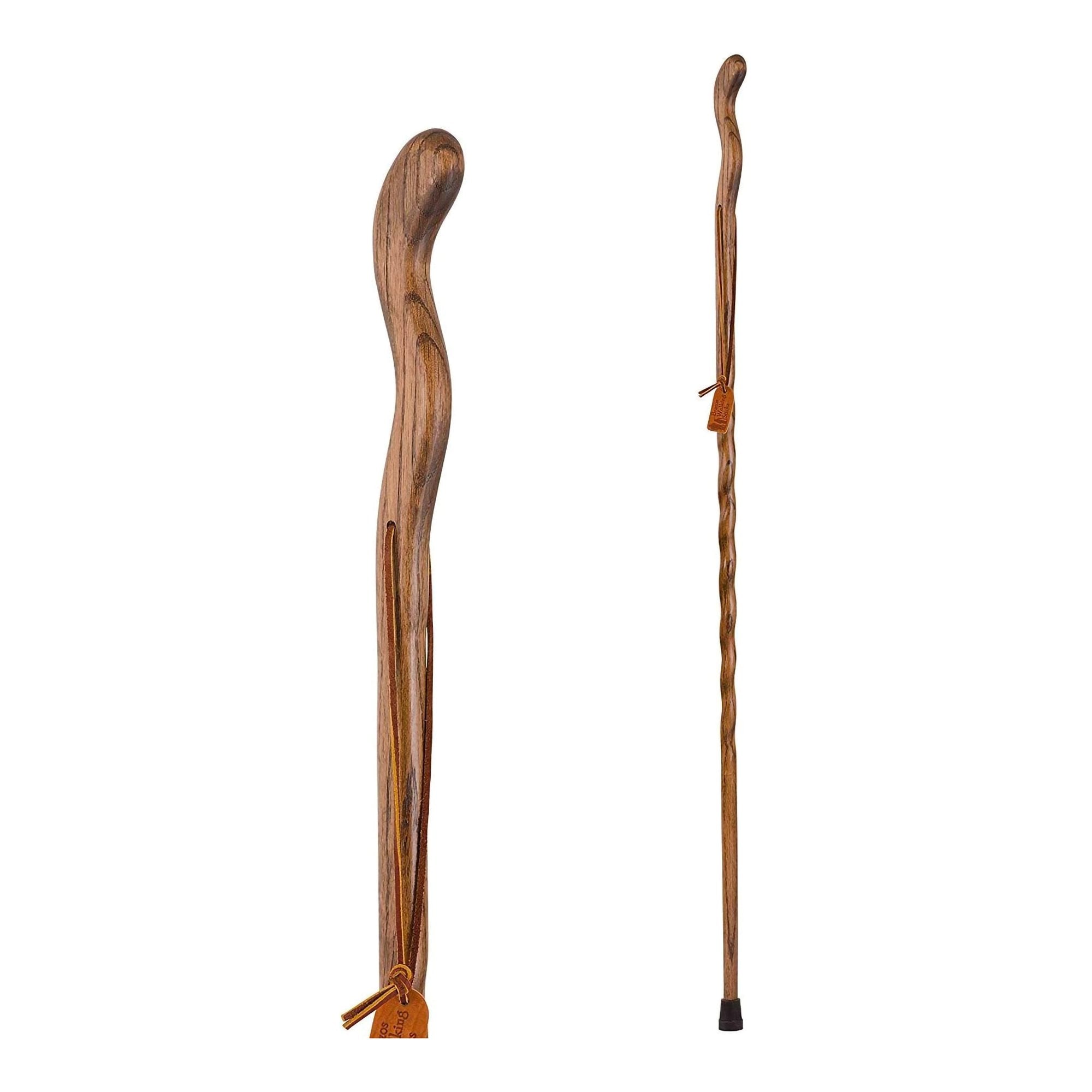 Walking Stick Brazos Twisted Fitness Walker Wood 48 Inch Height Brown